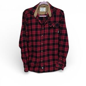 Yee-Yee Red and Black Plaid Men's Shirt